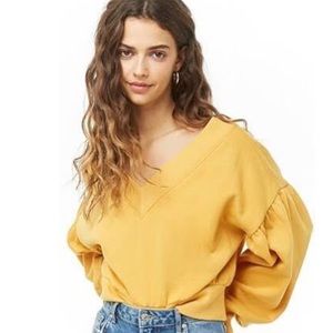 Forever 21 Contemporary cropped sweatshirt